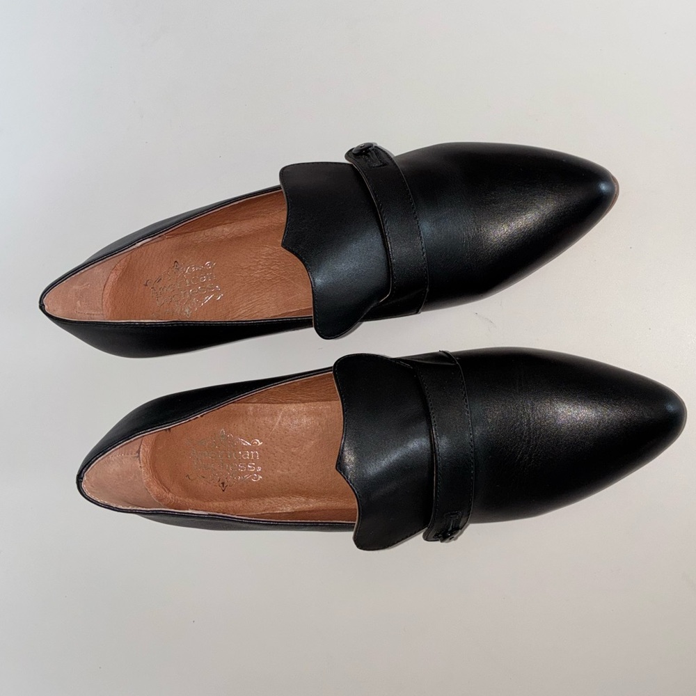 RARE, NEW American Duchess Moliere Edwardian Pumps, Black Leather, Women’s 9.5 - Picture 3 of 16